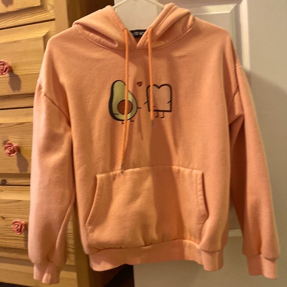 Avocado Toast Peach Hoodie